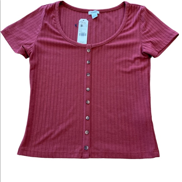 NWT Garage button up tee